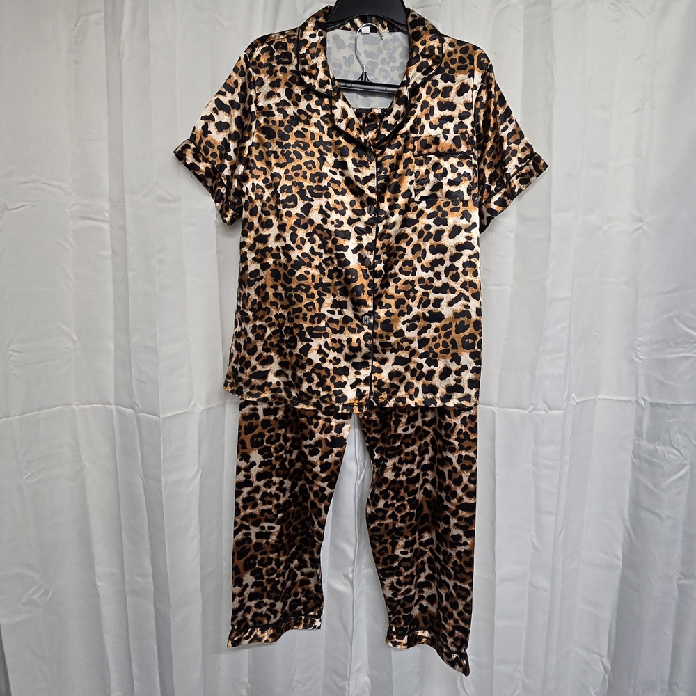 Leopard Print Pajama Set - New! - Picture 2 of 14